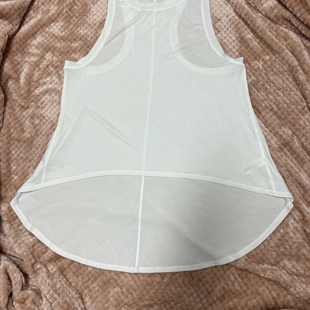 Athleta White High-Low Racerback Tank - Picture 4 of 5